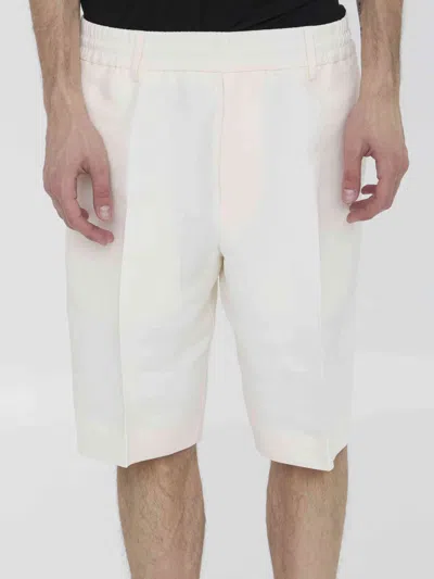 Burberry Tailored Bermuda Shorts In White