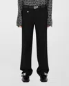 BURBERRY MEN'S TAILORED WOOL TROUSERS