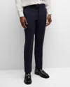 Burberry Men's Tailored Wool Trousers In Navy