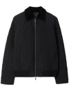 Burberry Quilted Nylon Jacket In Black