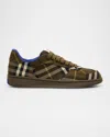 Burberry Checked Terrace Lace-up Sneakers In Heath Ip Check