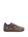 Burberry Checked Terrace Lace-up Sneakers In Multicolor