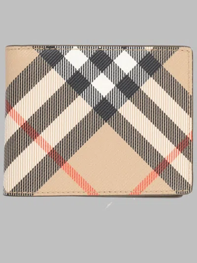 Burberry Men's Textured Wallet In Brown