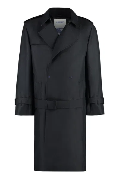 Burberry Men's Trench Coat In Black