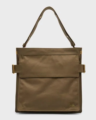Burberry Men's Trench Large Tote Bag In Olive