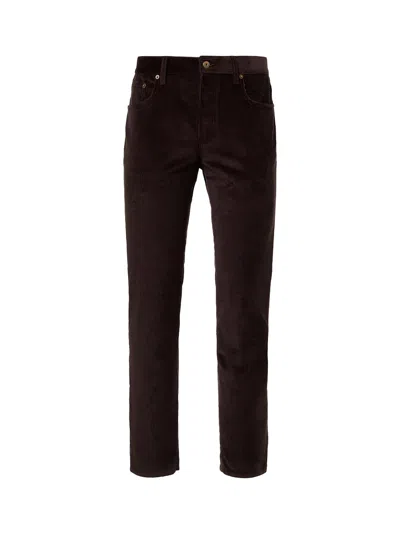 Burberry Cotton Corduroy Trousers In Blue