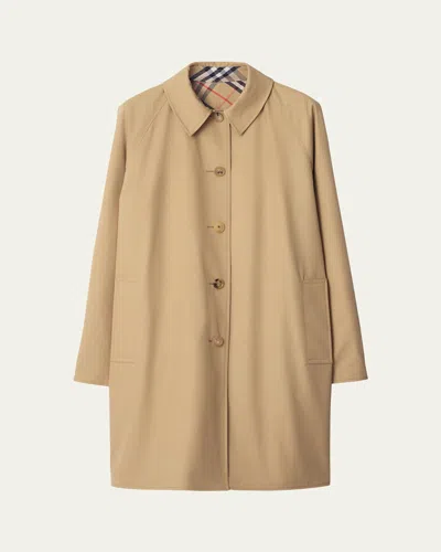 Burberry The Mid-length Paddington Heritage Car Coat In Honey
