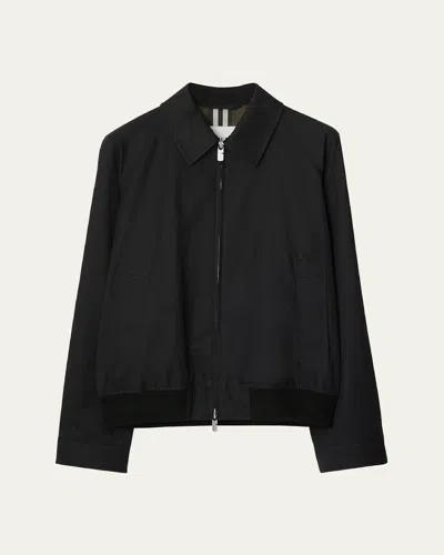 BURBERRY MEN'S TWILL HARRINGTON JACKET