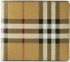 Burberry Check-print Wallet In Brown