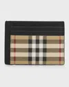 BURBERRY MEN'S VINTAGE CHECK MONEY CLIP CARD HOLDER