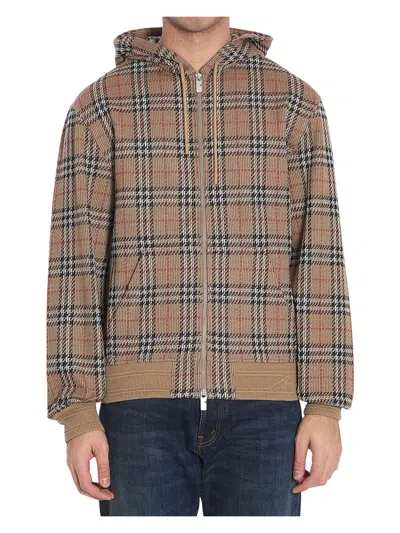 Burberry Men's Vintage Check Pattern Hoodie