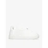 Burberry White Leather Low Top Sneakers In White