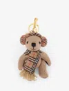 Burberry Men Wool And Cashmere Keyring In Brown