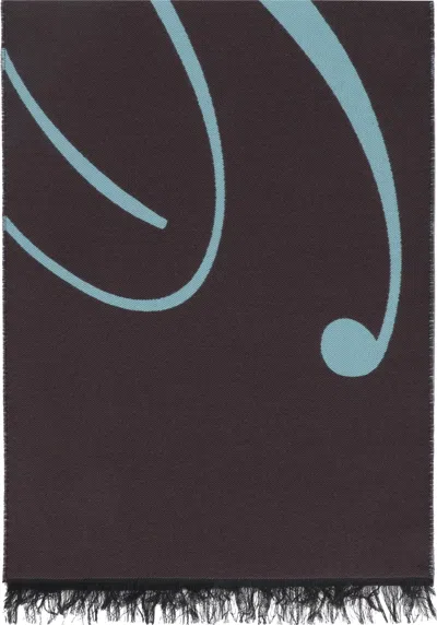 BURBERRY MEN'S WOOL AND SILK SCARF