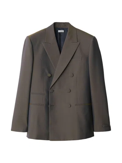 BURBERRY MEN'S WOOL DOUBLE-BREASTED BLAZER