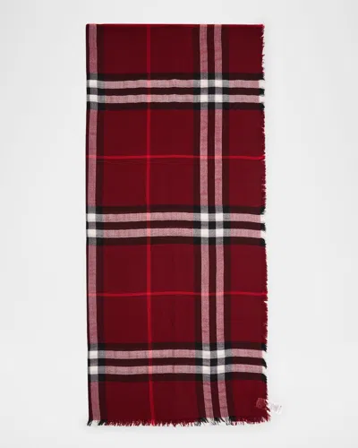 Burberry Men's Wool Large Check Scarf