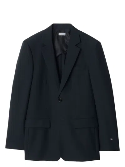 BURBERRY MEN'S WOOL MOHAIR TAILORED JACKET