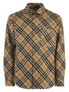 Burberry Men's Wool Overshirt In Beige