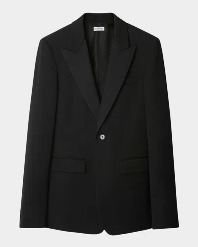 BURBERRY MEN'S WOOL TUXEDO JACKET
