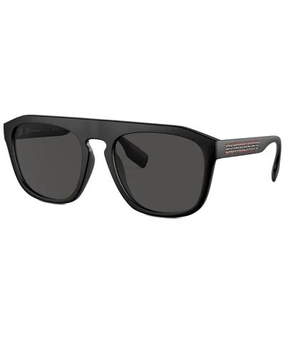Burberry Men's Wren 57mm Sunglasses In Black