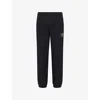 Burberry Knight Stamp Cotton Jogging Pants In Black