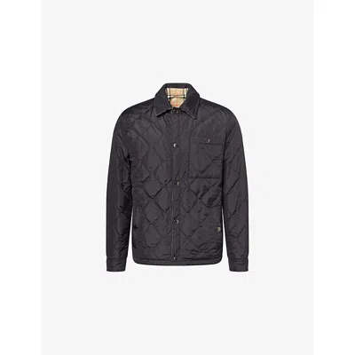 Burberry Mens Black Quilted Reversible Water-proof Jacket