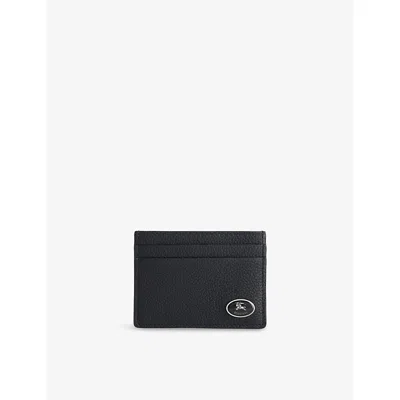 Burberry Mens Black Sandon Leather Card Holder