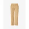 Burberry Sand-coloured Check Corduroy Trousers In Sand