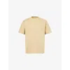 Burberry Beige Short-sleeved T-shirt With Ekd Print In Brown