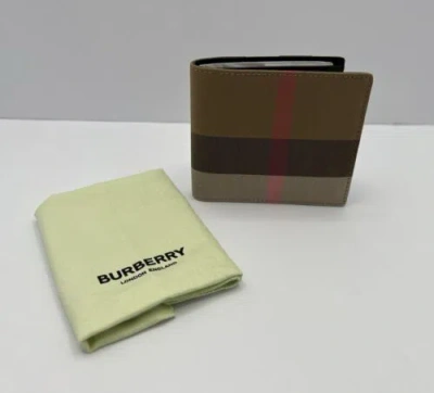 Pre-owned Burberry Mens Wallet In Brown