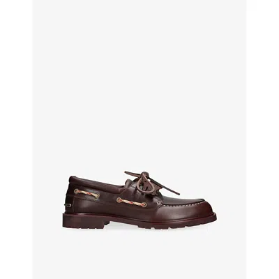 Burberry Ekd Charm Rogue Lace-up Shoes In Brown