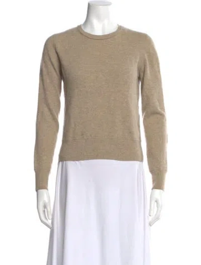 Pre-owned Burberry Merino Wool Crew Neck Sweater In Neutral