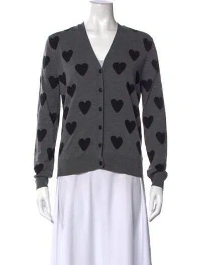 Pre-owned Burberry Merino Wool Graphic Print Sweater In Multi