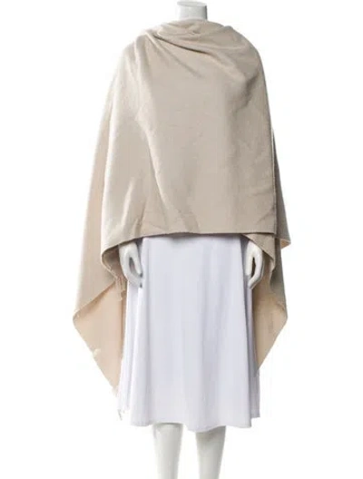 Pre-owned Burberry Merino Wool Mock Neck Sweater In Neutral