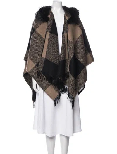 Pre-owned Burberry Merino Wool Plaid Print Sweater W/ Tags