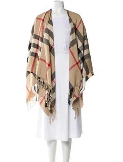 Pre-owned Burberry Merino Wool Printed Sweater In Neutral