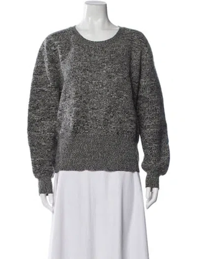 Pre-owned Burberry Merino Wool Scoop Neck Sweater In Gray