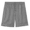 Burberry Merrick Tb Monogram Print Shorts In Grey