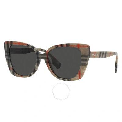 Burberry Woman Sunglass Be4393 Meryl In Brown