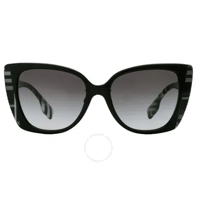 Burberry Meryl Grey Gradient Butterfly Ladies Sunglasses Be4393f 40518g 54 In Black