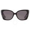 Burberry Meryl Polarized Dark Grey Butterfly Ladies Sunglasses Be4393f 405181 54 In Black / Dark / Grey / White