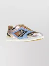 Burberry Mesh And Suede Matrix Style Sneakers In Multi
