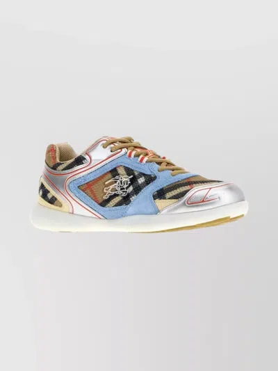 BURBERRY MESH AND SUEDE MATRIX STYLE SNEAKERS