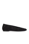 Burberry Mesh Fabric Ballerinas In Black