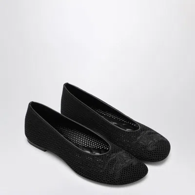 BURBERRY BURBERRY MESH BALLERINA WITH LOGO