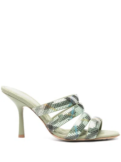 BURBERRY MESH-SANDALEN MIT KARO 100MM