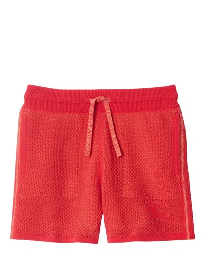 Burberry Kids' Mesh Shorts In Red