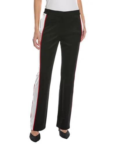 Burberry Mesh Striped Jersey Tailored Polyster Tro In Black
