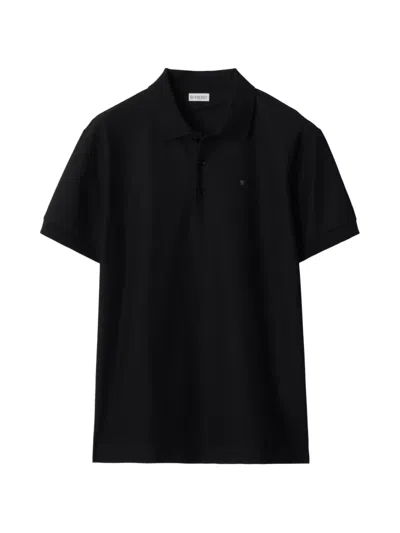 Burberry Hartford Classic Cotton Polo In Black
