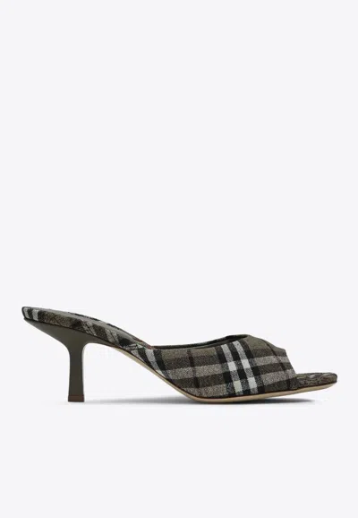 BURBERRY MEWS 65 SIGNATURE CHECK MULES